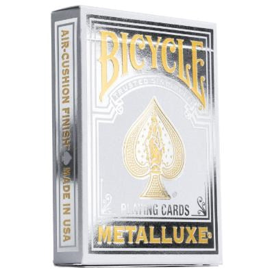 Bicycle Playing Cards - Metalluxe Silver