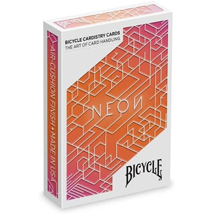Bicycle Playing Cards - Neon Orange Bump Cardistry  Deck