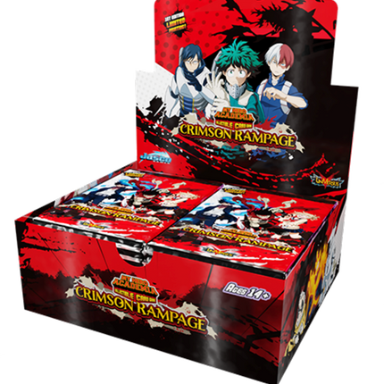 My Hero Academia Collectible Card Game - Crimson Rampage Booster Display