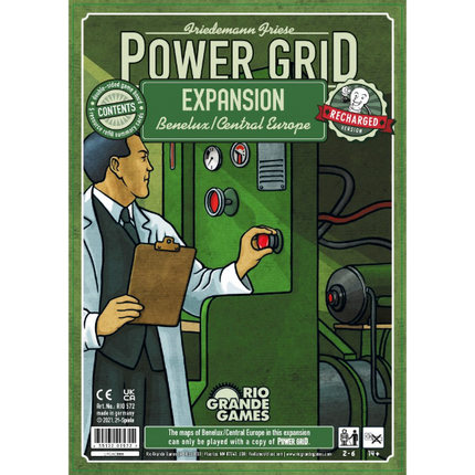 Power Grid Recharged - Benelux/Central Europe Expansion Map Rerelease