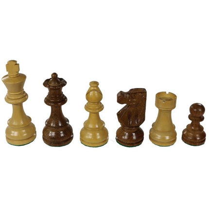 Chess Men - Ladock Acacia / Boxwood 9.5cm