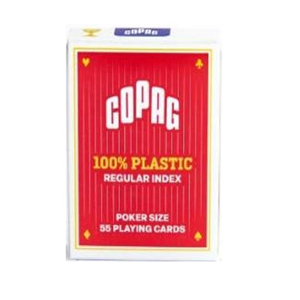 Copag Playing Cards - 2 Pip Regular Face - Red (Plastic)