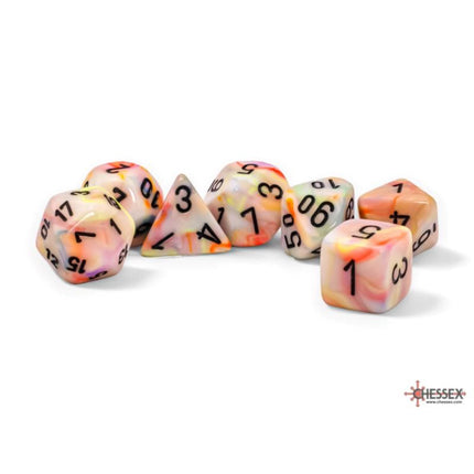 Mega-hedral Dice - 7D Festive Circus/Black Set