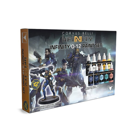 Infinity - Model Colour Paint Set O-12 + Exclusive Miniature