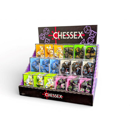 Polyhedral Brush Dice - Sampler (3 Sets of each color)