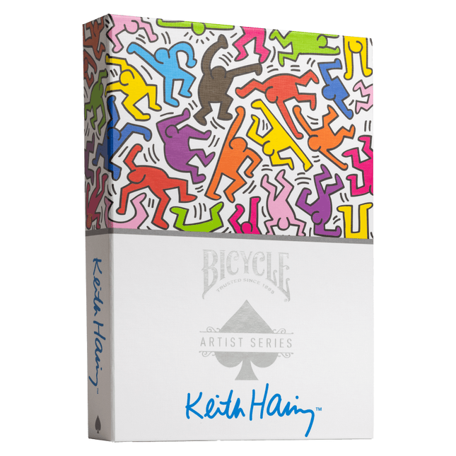 Bicycle Artestar Keith Haring Red/Blue 2pk Boxed Set