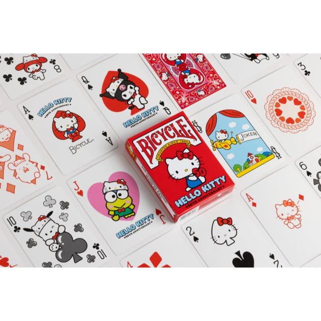Bicycle Playing Cards - Hello Kitty 50th Anniversary Playing Cards