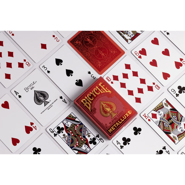 Bicycle Playing Cards - Metalluxe Red 2022
