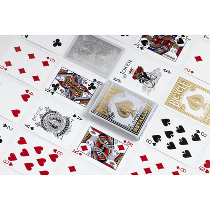 Bicycle Playing Cards - Metalluxe Silver