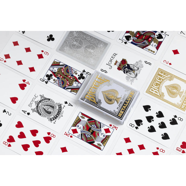 Bicycle Playing Cards - Metalluxe Silver
