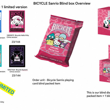 Bicycle Playing Cards - Sanrio Hello Kitty and Friends - Blind Bag Display (6)