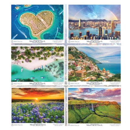 The World's Most Beautiful 1000pc Puzzle Assortment - Images from Above (Case of 6)