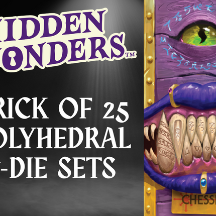 Hidden Wonders - Blind Box Dice Sets - Brick of 25 Assorted 7-Die Polyhedral Sets