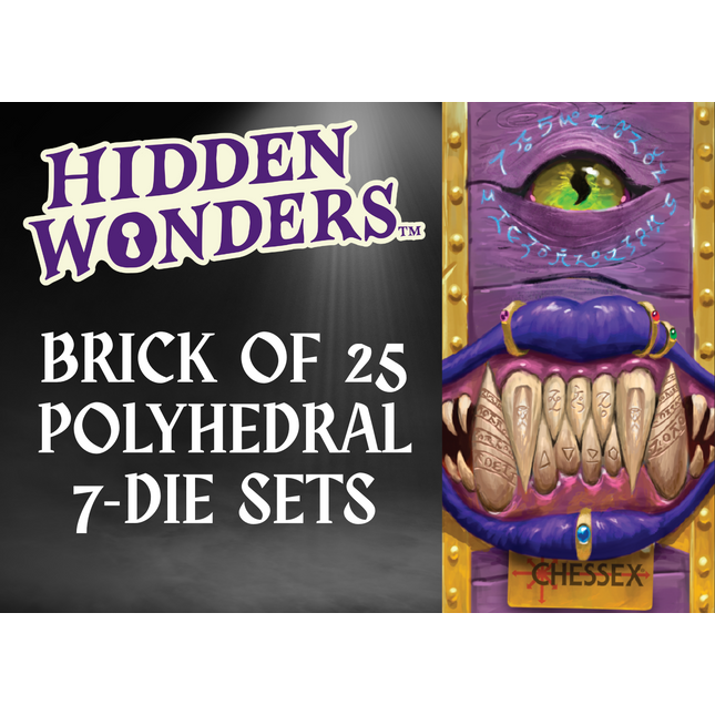 Hidden Wonders Brick of 25 Assorted 7-Die Polyhedral Sets