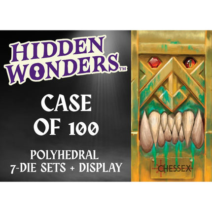 Hidden Wonders Case of 100 Assorted 7-Die Polyhedral Sets