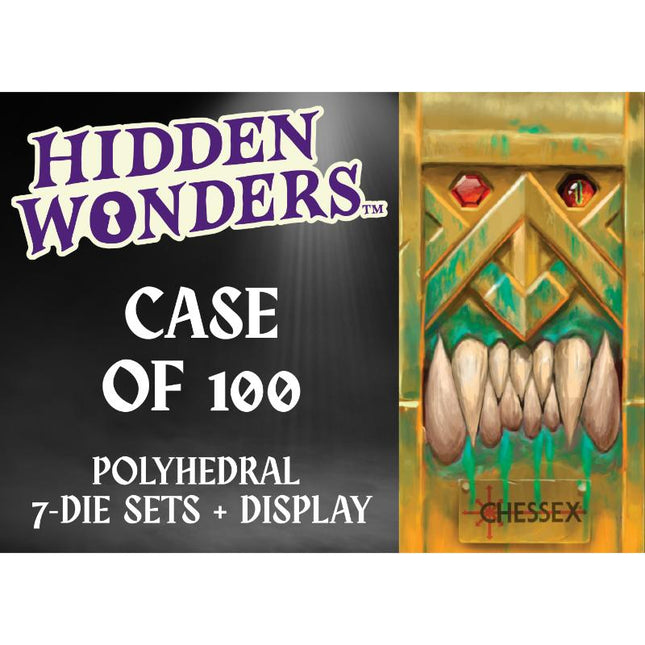 Hidden Wonders Case of 100 Assorted 7-Die Polyhedral Sets