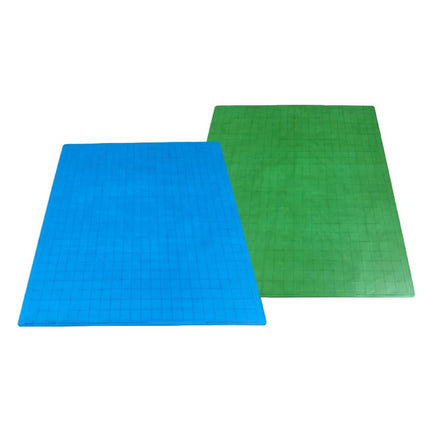 Battlemat - 23.5" x 26" (1" Blue-Green Sq Reversible)