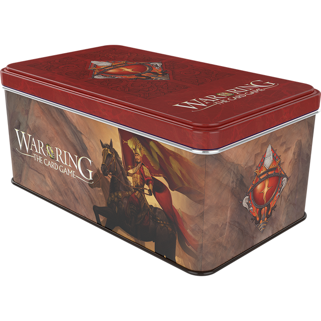 War of the Ring The Card Game - Shadow Card Box and Sleeves (Red Bannerman version)