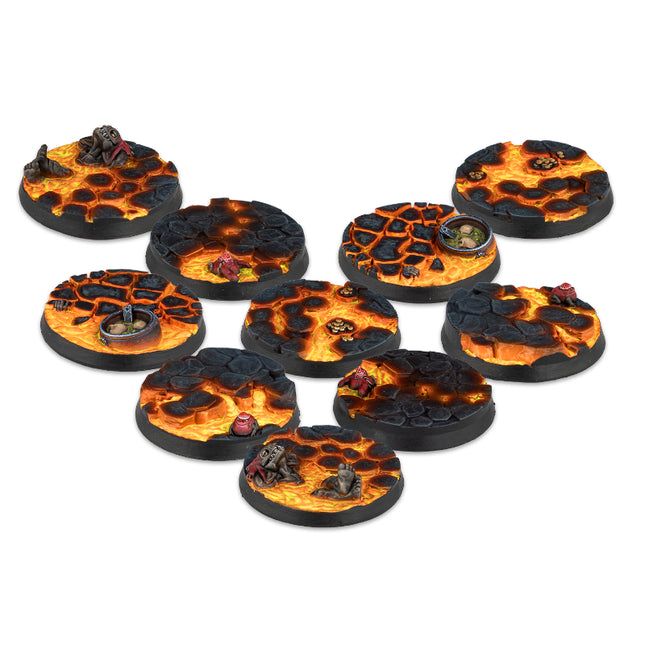 Warcrow - 30mm Red Caps Scenery Bases, Alpha series