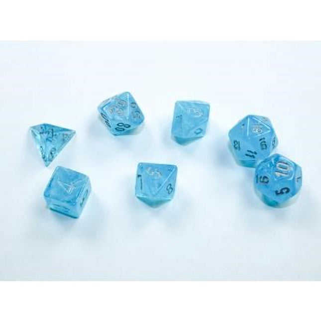 Luminary Steel-Sky/Silver Mini-Polyhedral 7-Die Set