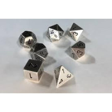 Polyhedral Dice - 7D Metal Silver
