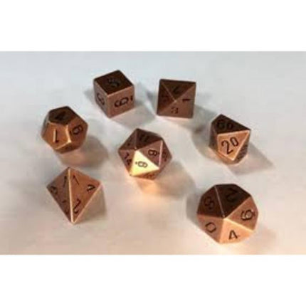 Polyhedral Dice - 7D Metal Old Brass
