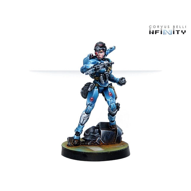 Infinity - Patsy Garnett, Orc Troops Varuna Div NCO (Submachine Gun) PanOceania