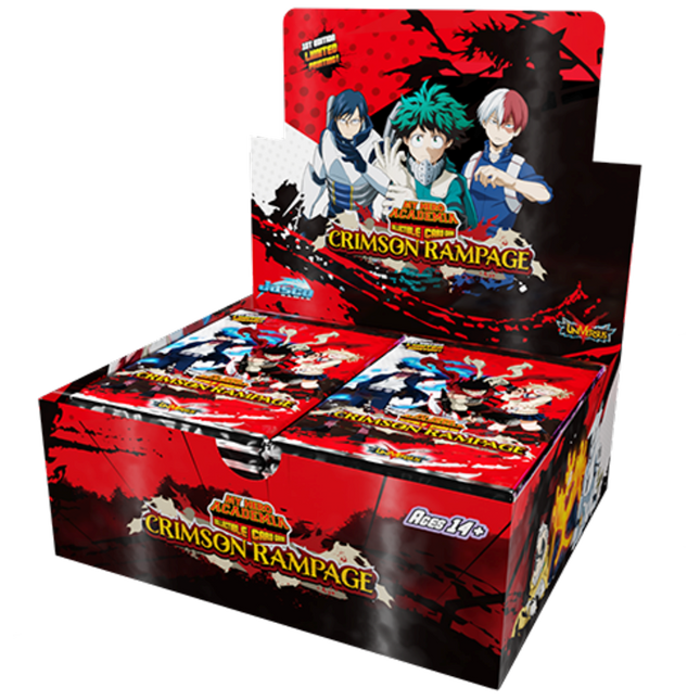 My Hero Academia Collectible Card Game - Crimson Rampage Booster Display