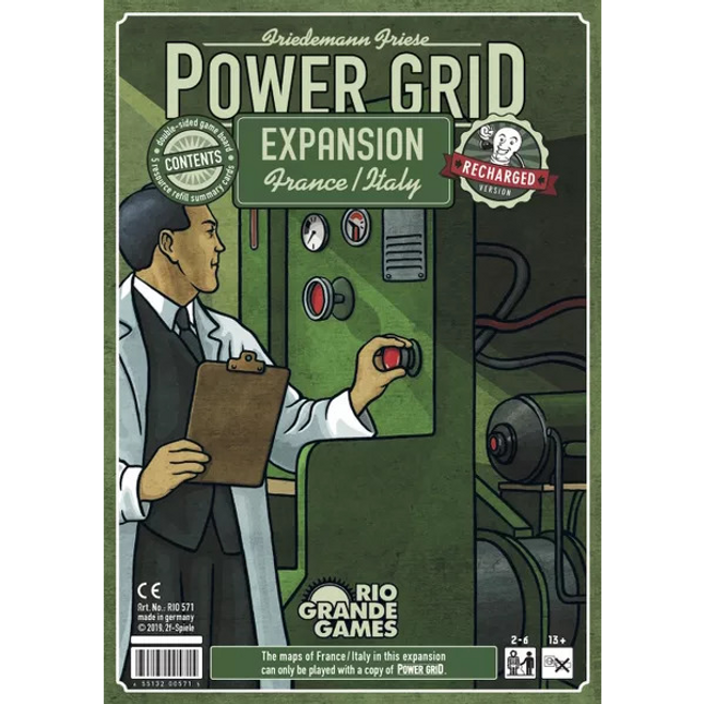 Power Grid Recharged - France/Italy Expansion Map Rerelease
