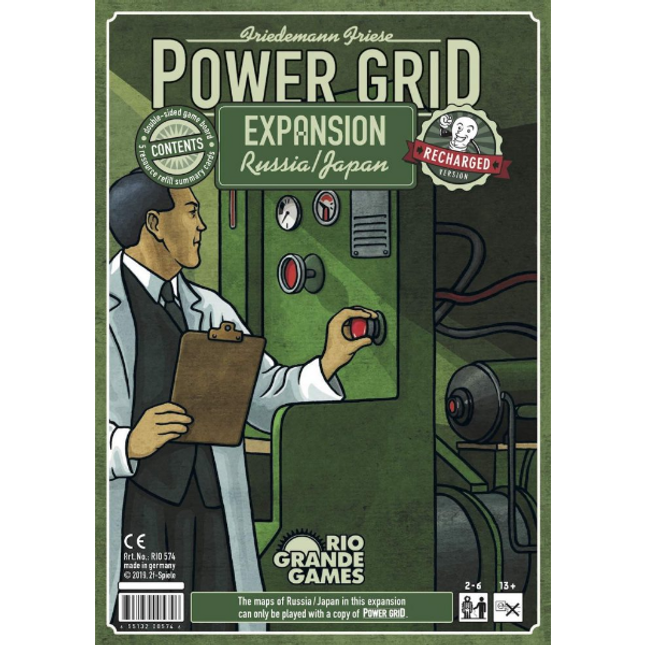 Power Grid Recharged - Russia/Japan Expansion Map Rerelease