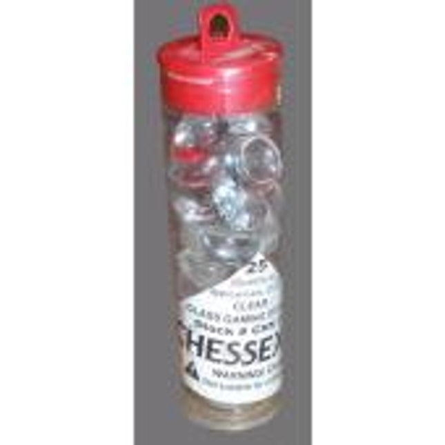 Clear Glass Stones (Qty 20 or more) in 4" Tube