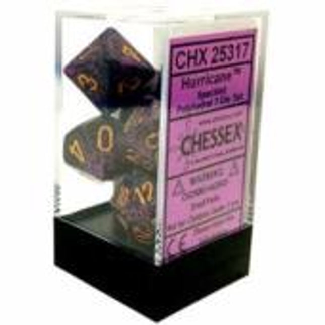 Polyhedral Dice - 7D Speckled Hurricane Set