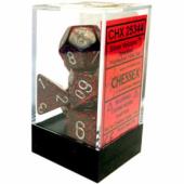 Polyhedral Dice - 7D Speckled Silver Volcano Set