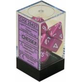 Polyhedral Dice - 7D Opaque Light Purple /White Set
