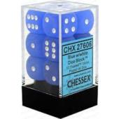 Dot Dice - 16mm - 12D6 Frosted Blue/White